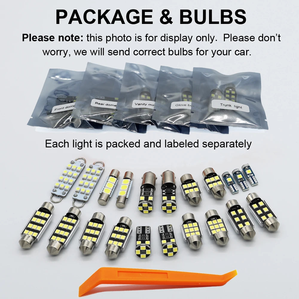 Bulb Kit For Nissan Primera P10 P11 P12 1990- 2001 2002 2003 2004 2005 2006 2007