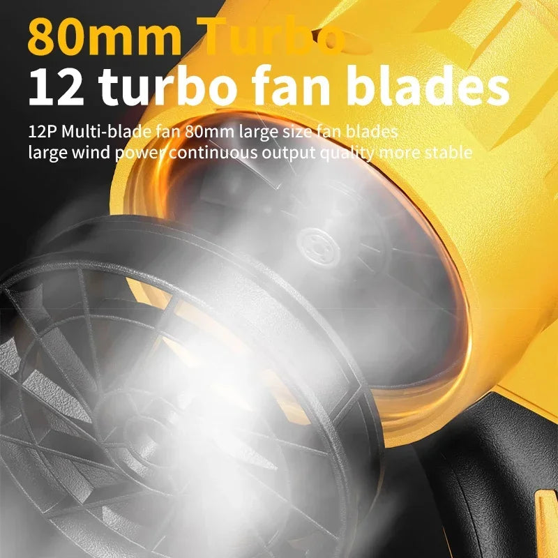 18V Electric Turbo Blowers Car Dryer Handheld Dust Blowing Use Car and Home Daily Household