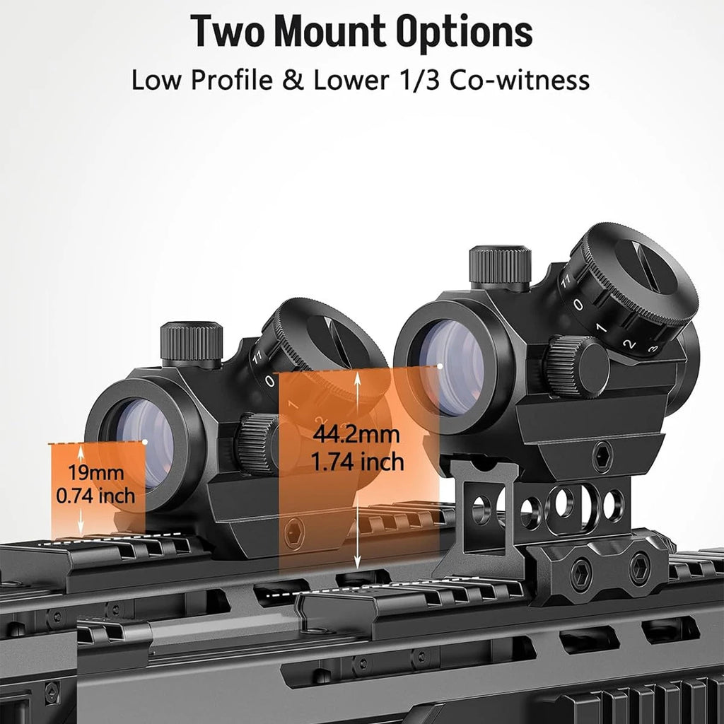 Red Dot Sight 1x25mm Reflex Sight Waterproof & Shockproof
