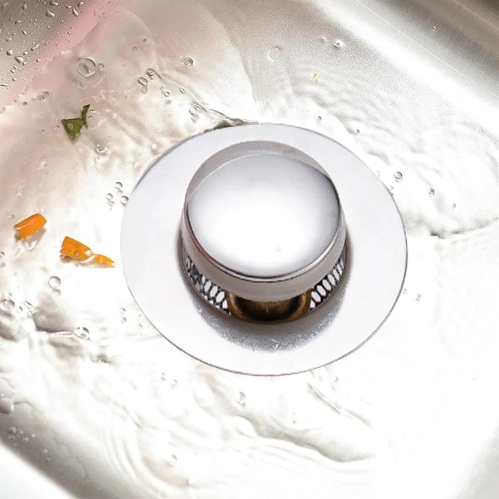 Bathroom Sink Plug Stopper Stainless Steel Filter Basket