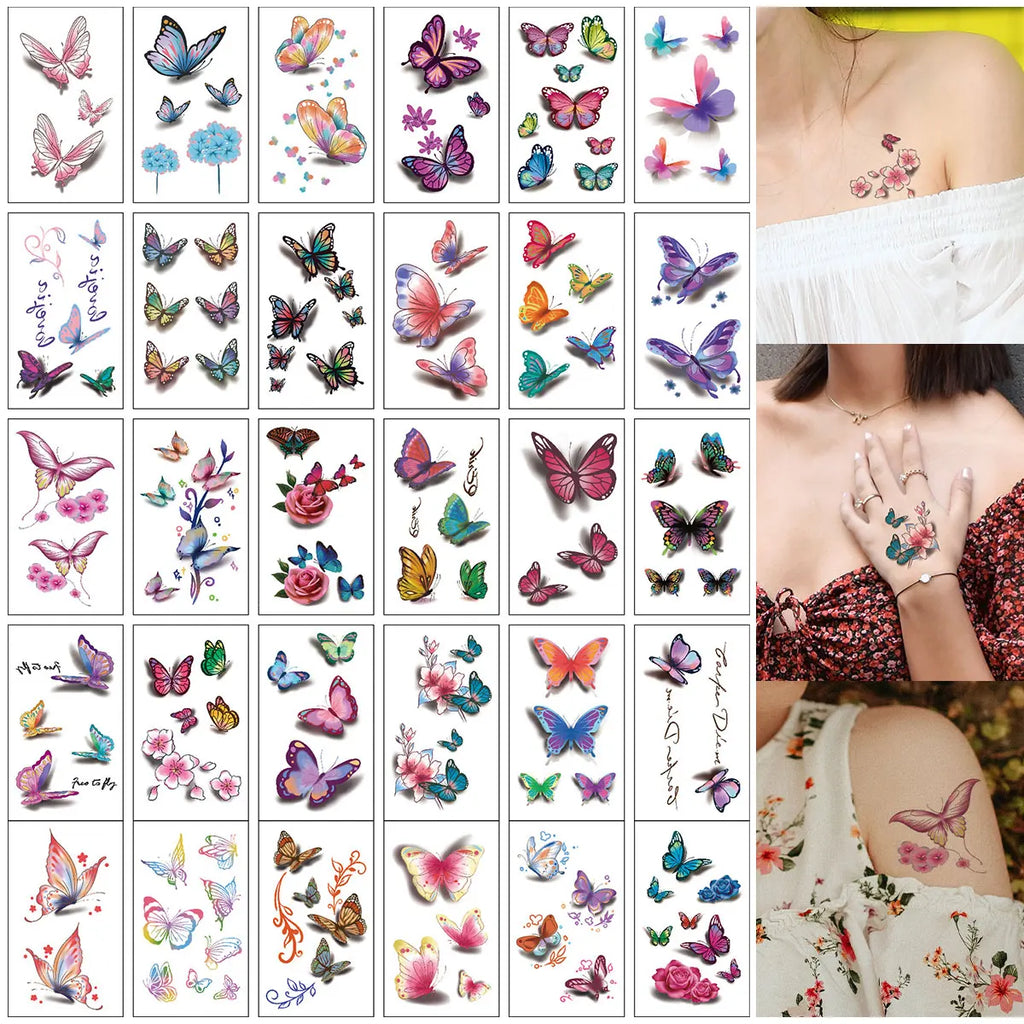 Butterfly Temporary Tattoo Stickers