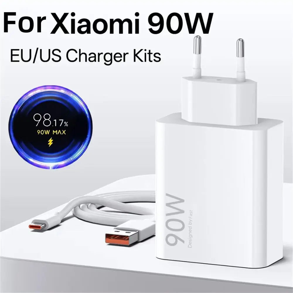 90W USB Fast Charging Adapter with Type C