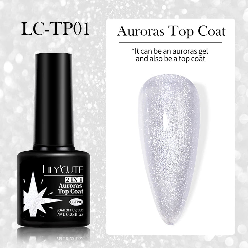 LILYCUTE Nude Crystal Rubber Base Gel Nail Polish