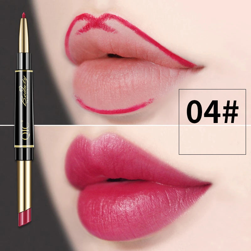2 IN 1 Lip Liner Waterproof and Long Lasting