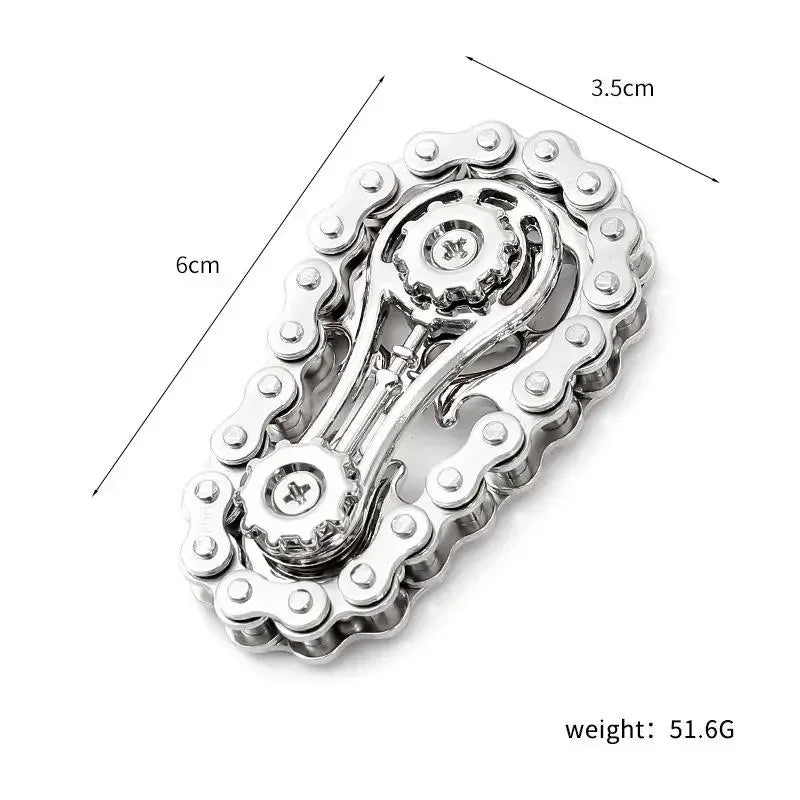Chain Tooth Mechanical Flywheel Fidget Spinner for Children Adult Hand Toy