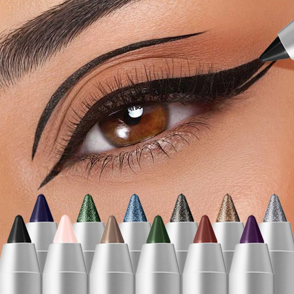 12 Colors Eyeliner Pencil Long-lasting