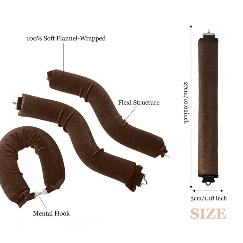 Heatless Hair Curlers Curling Soft Flexi Rod Hair Styling Tool