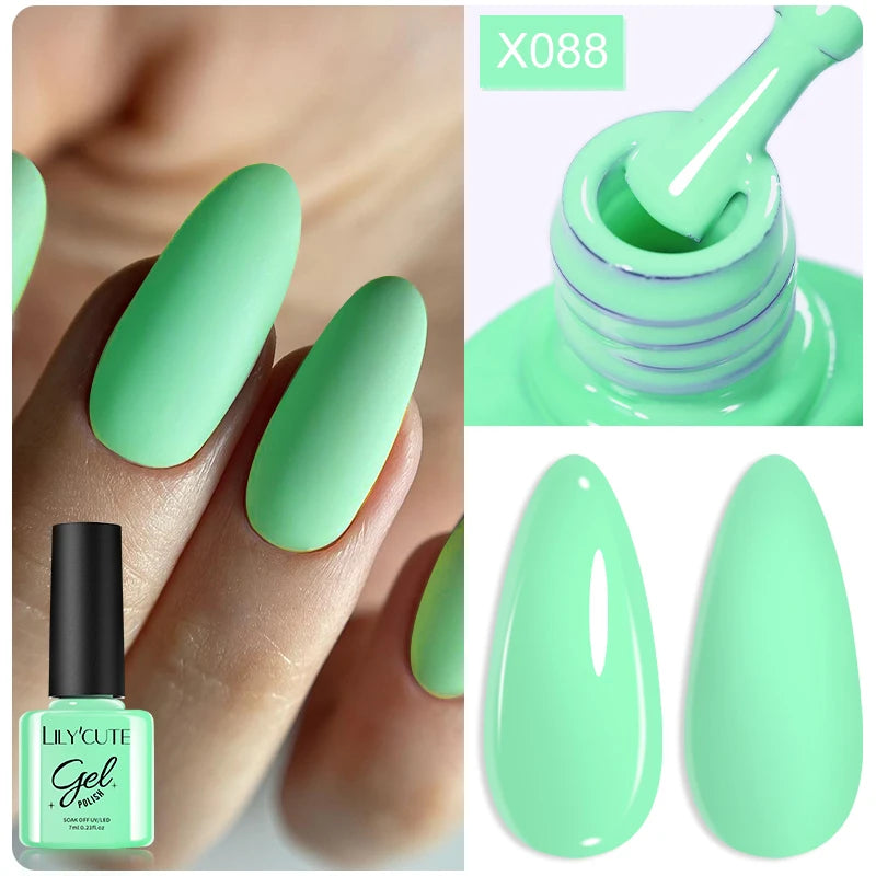 LILYCUTE 7ml Macaron Cream Gel Nail Polish