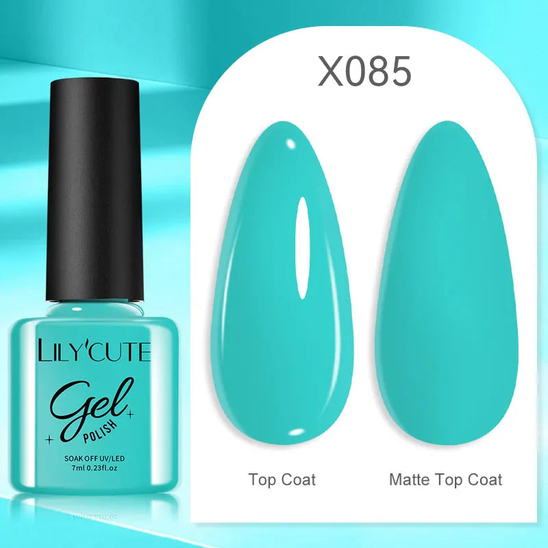 LILYCUTE Nude Crystal Rubber Base Gel Nail Polish
