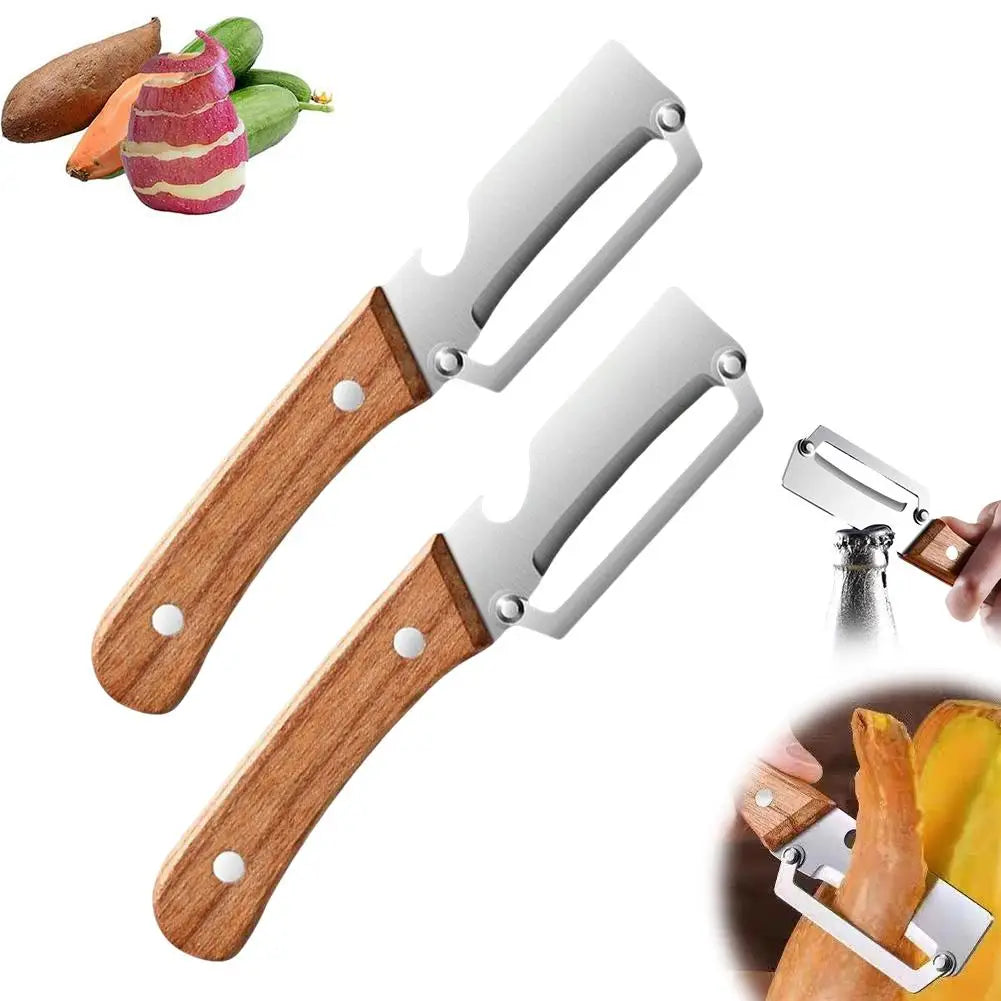 2026 Wooden Multi Functional Vegetable Peeler