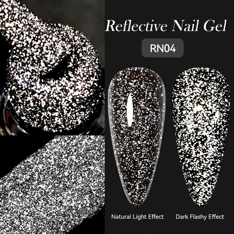 LILYCUTE Nude Crystal Rubber Base Gel Nail Polish
