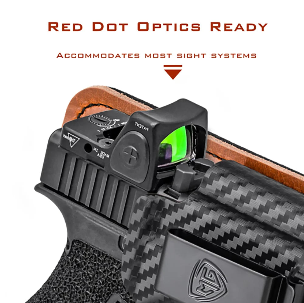 CZ P10 Holster with Comfort Pad IWB Kydex Leather Hybrid Holster