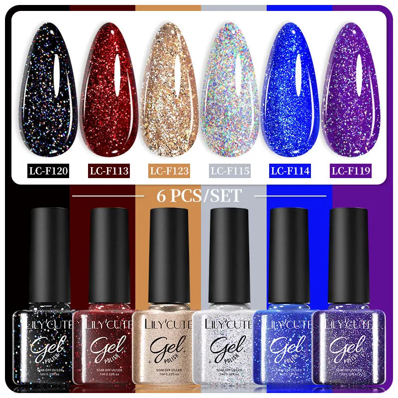 7ml 6Pcs Gel Nail Polish