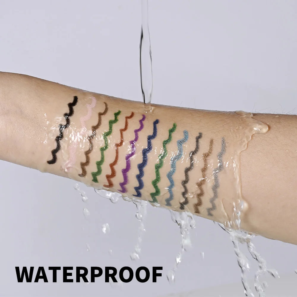 12 Colors Eyeliner Pencil Long-lasting