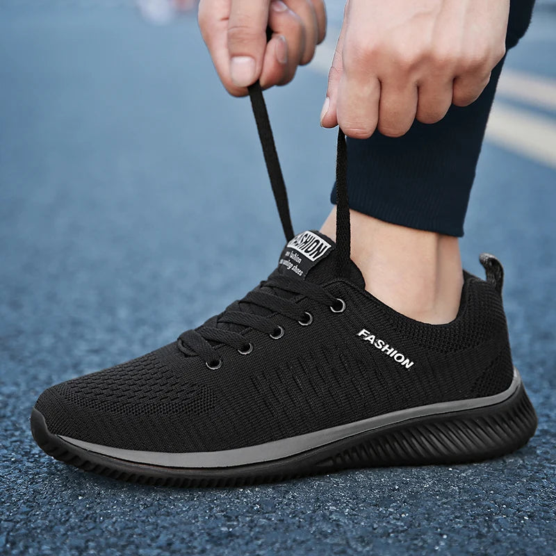 Sneakers Men Running Walking Knit Shoes