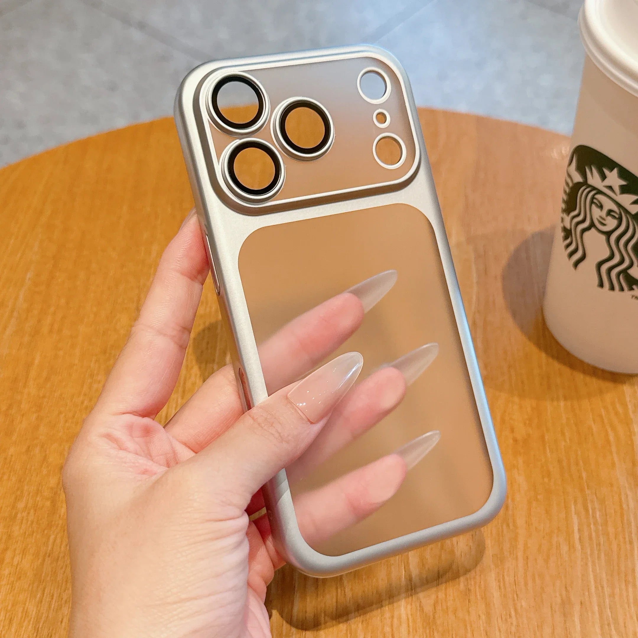 Phone Case For iPhone Air 17 Pro Max 16 15 14 Plating Frame Lens Glass