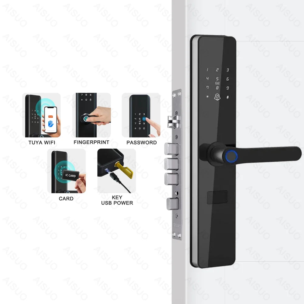 New Product TUYA WIFI Smartlock Fingerprint Lock, Smart Door Lock