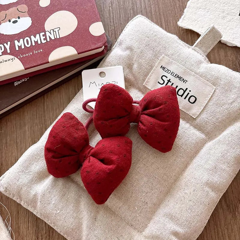 Children Bow Hair Rope Ring Baby Girls