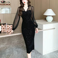 New Year French Design Party Dress Elegant