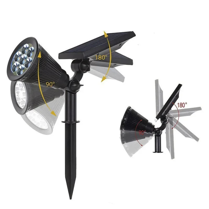 Solar Spotlights for Outdoor and Waterproof