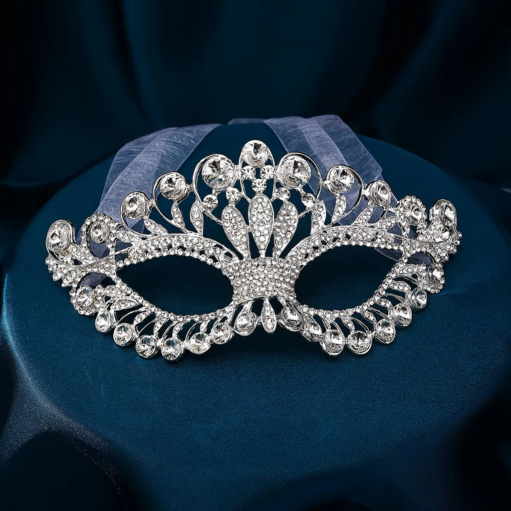 Fashion Crystal Rhinestone Bridal Mask For Women