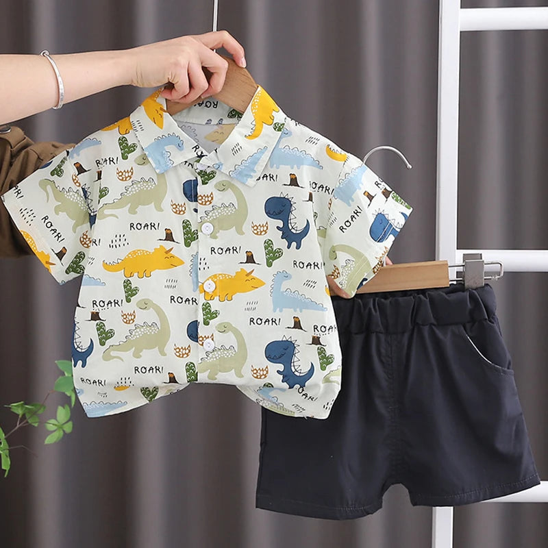 T-shirt+Shorts Boy Summer Clothing