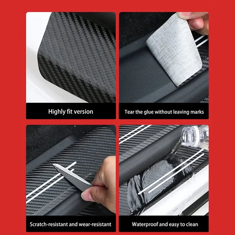 New Universal Imitation Carbon Fiber Leather Car Door