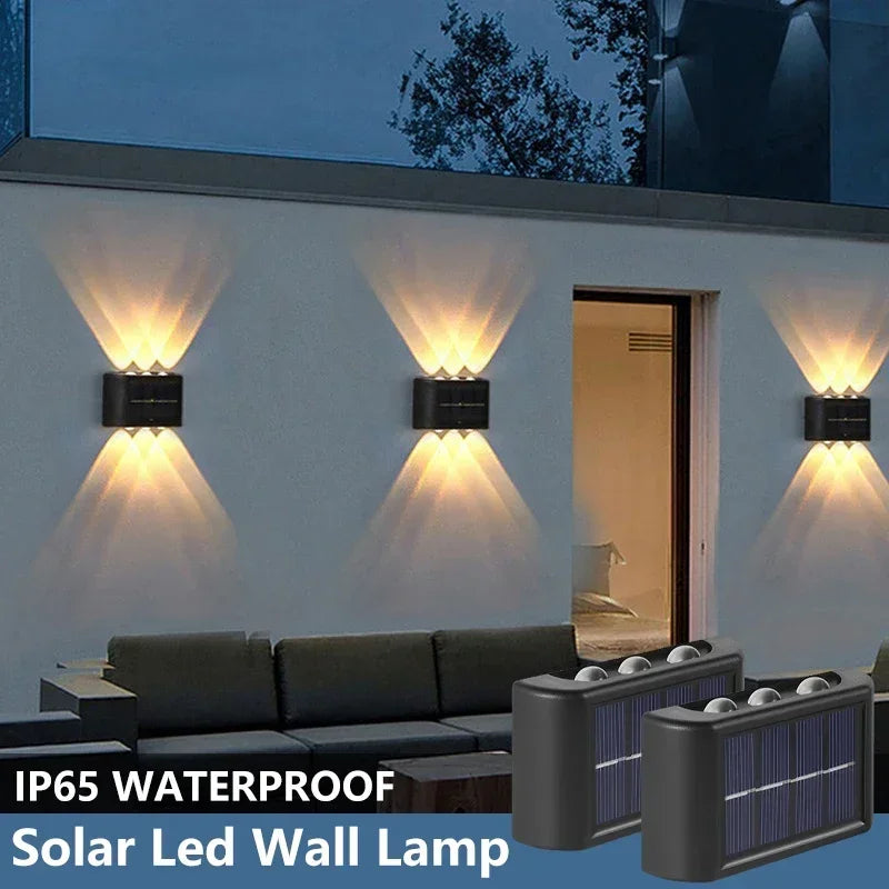 Solar Wall Lamp Outdoor Waterproof Solar Powered Light