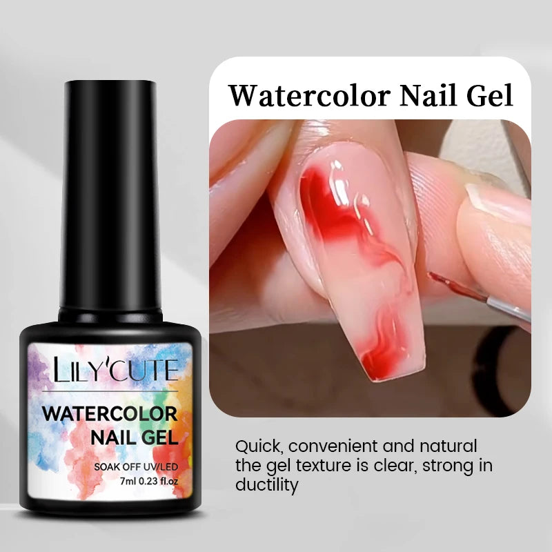 LILYCUTE Nude Crystal Rubber Base Gel Nail Polish