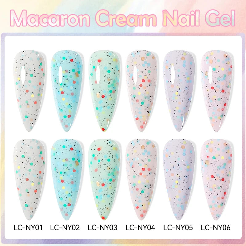 LILYCUTE 7ml Macaron Cream Gel Nail Polish