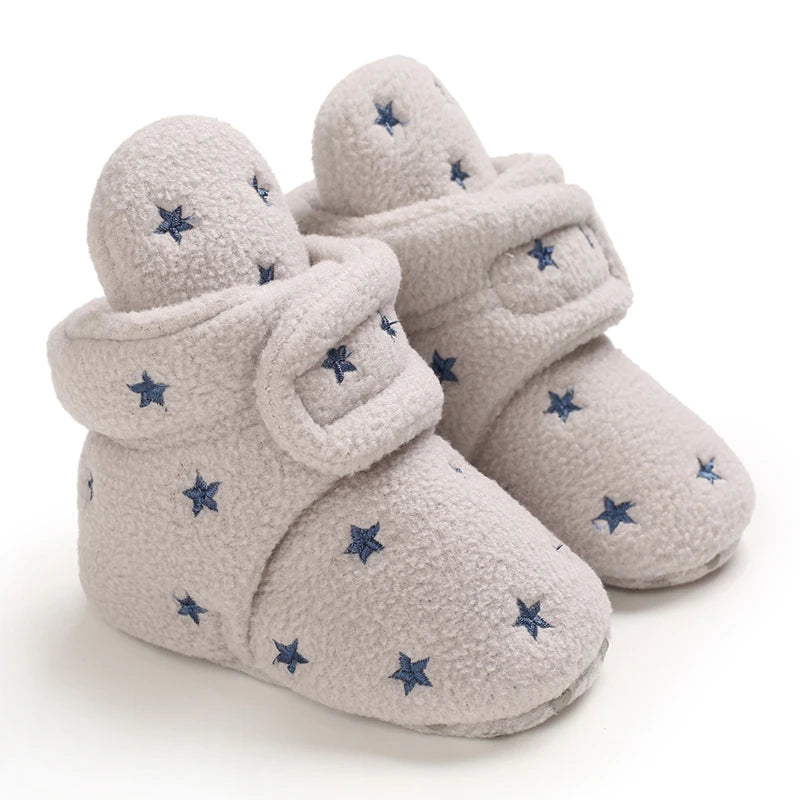 Autumn and Winter 0-1 Year Old Colorful Love Cotton Shoes