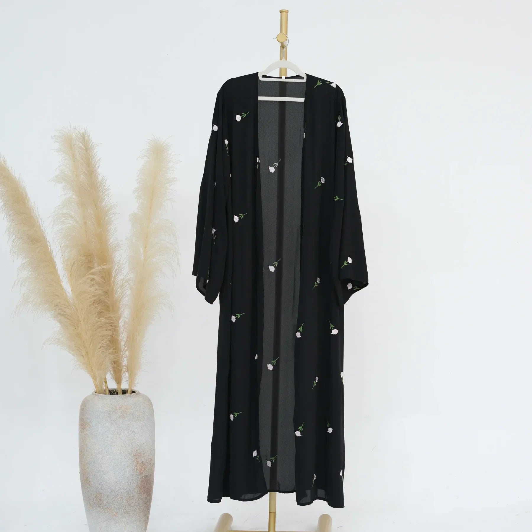 Chiffon Black Abaya for Women