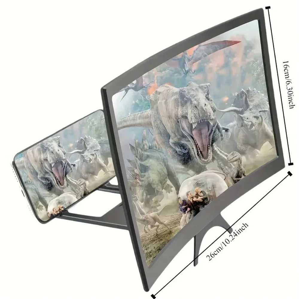 3D Mobile Phone Screen,12 Inch Enlarged Screen Foldable Holder
