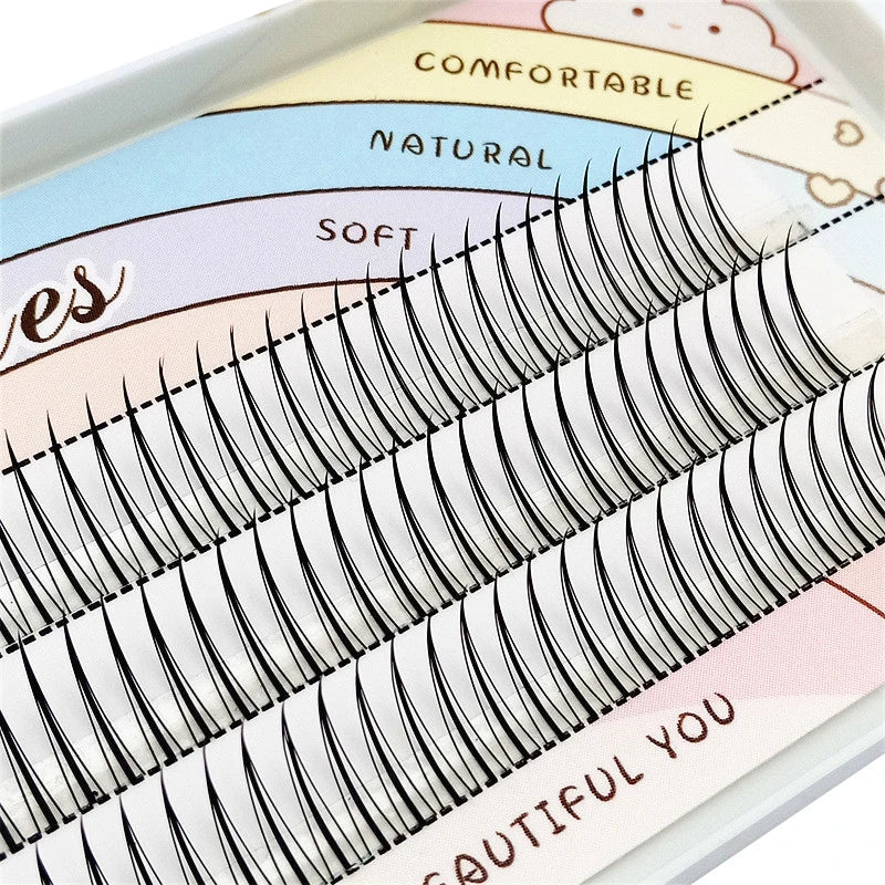 New A/M Shape Professional Makeup Individual Lashes