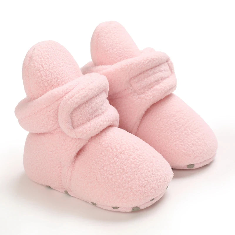 Autumn and Winter 0-1 Year Old Colorful Love Cotton Shoes