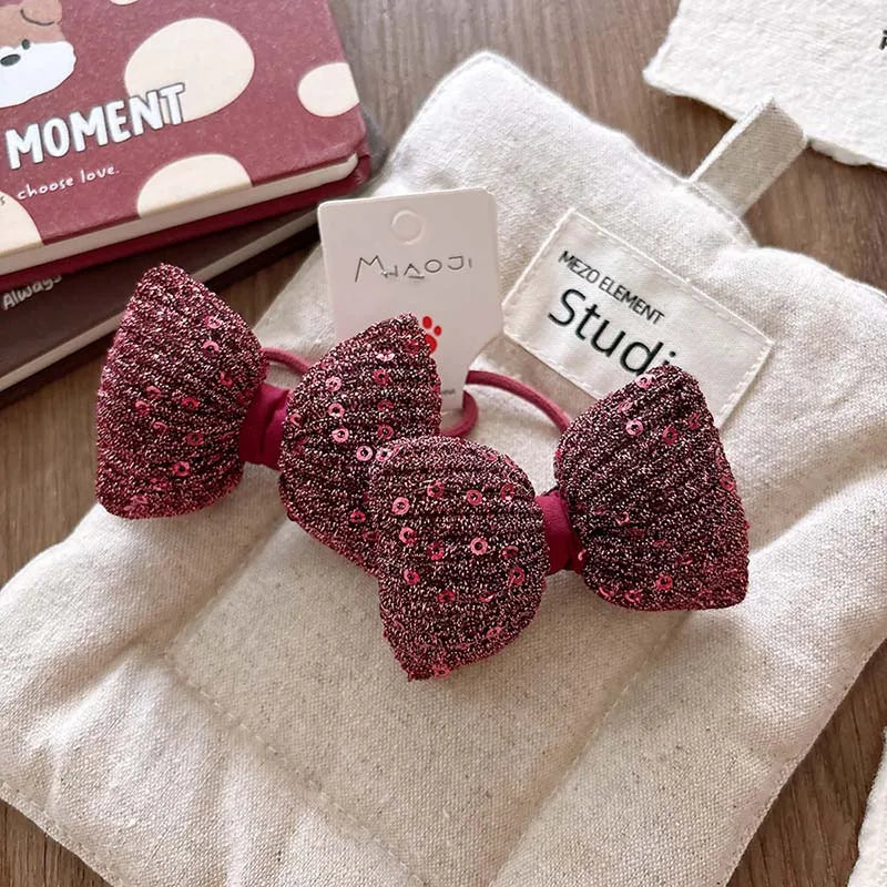 Children Bow Hair Rope Ring Baby Girls