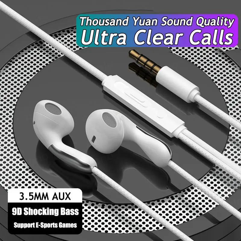9DHIFI Heavy Bass Stereo Sport Music Wired Earphones