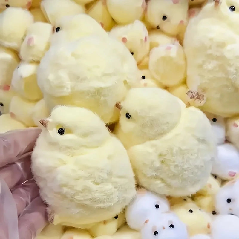 1Pc Yellow Chick Squishy Squeeze Toy