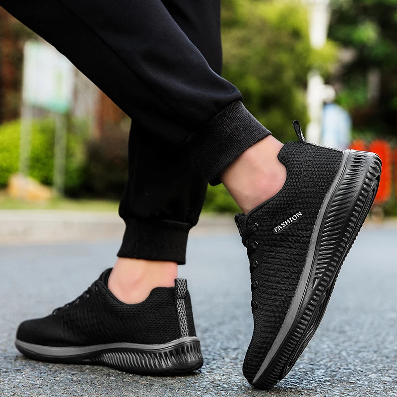 Sneakers Men Running Walking Knit Shoes