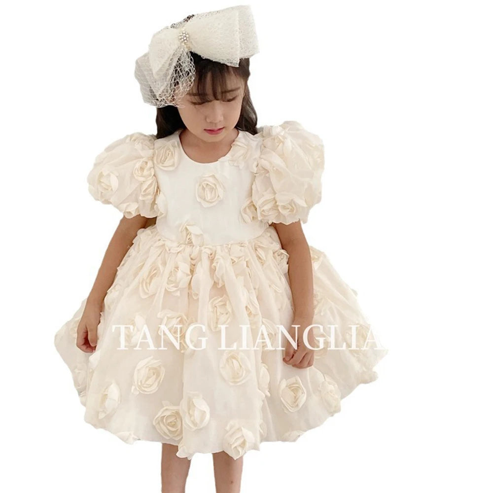 Princess dress for Wedding First Birthday Pageant Party Ball Gown Children Wear 1-12 Years