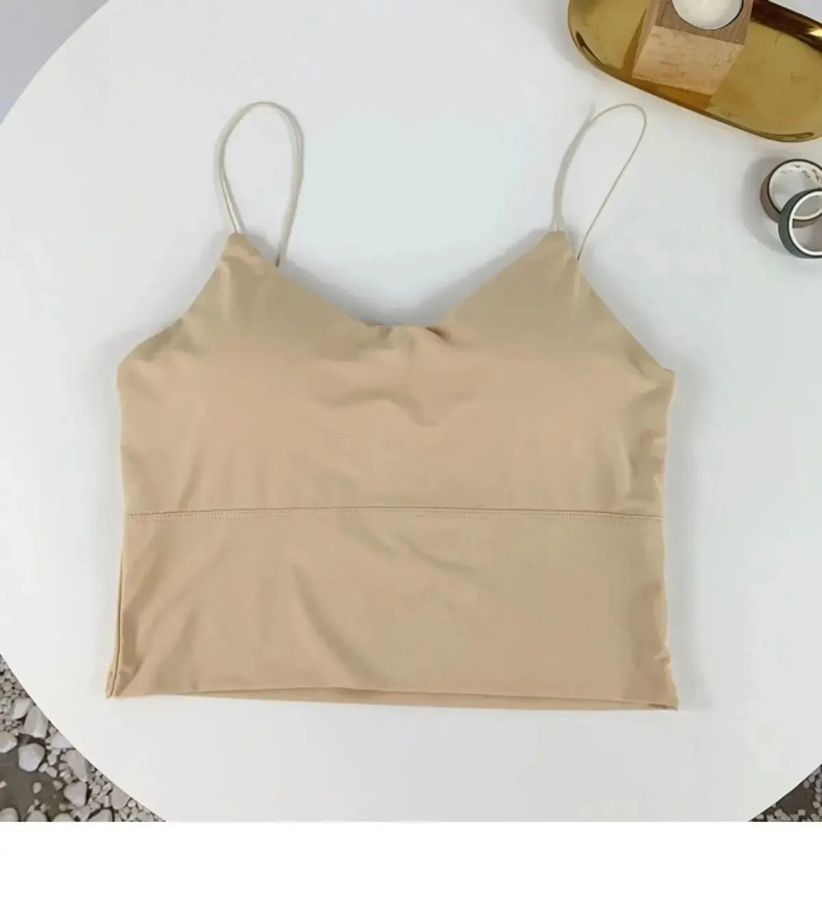 1pc Women Sexy Solid Color Camisole Ice Silk Tube Seamless