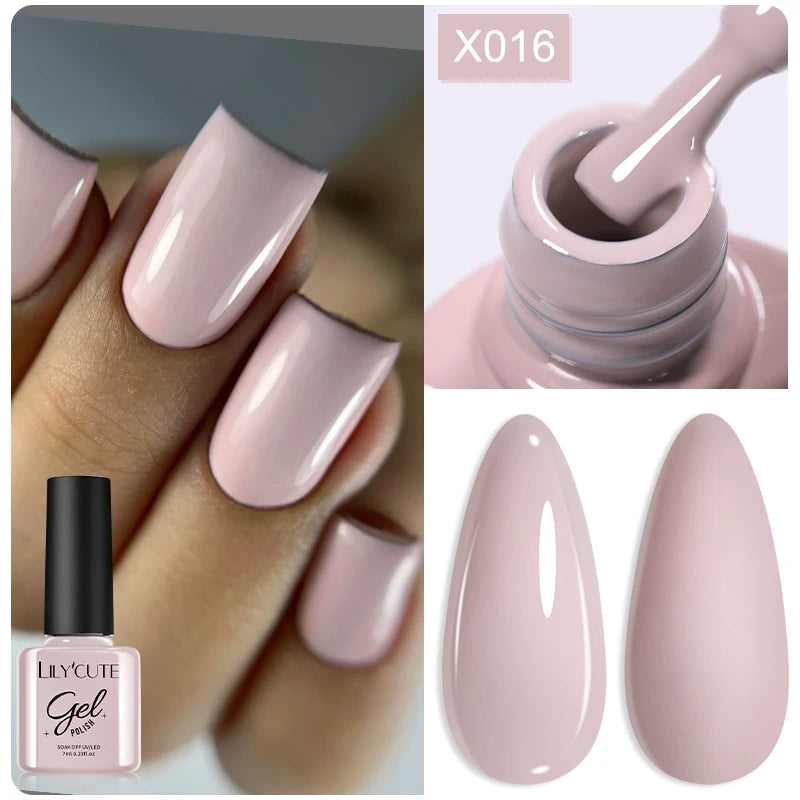 Brown Red Purple Nail Gel Polish Coffee Color Series