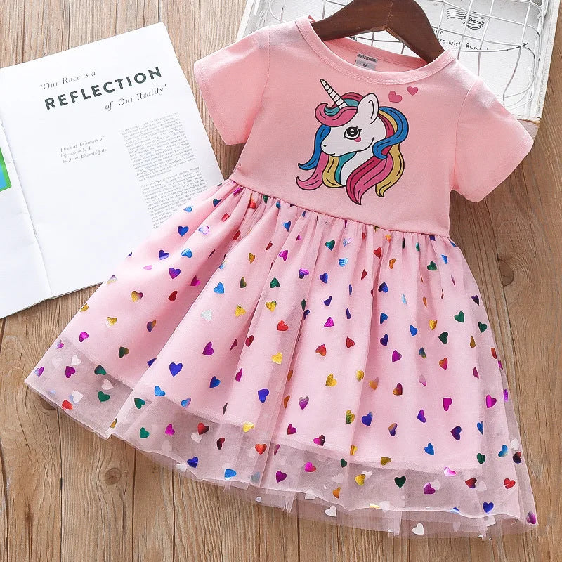 Girls New Style Dress Little Princess Vest Dress Fluffy Gauze Suspender Skirt