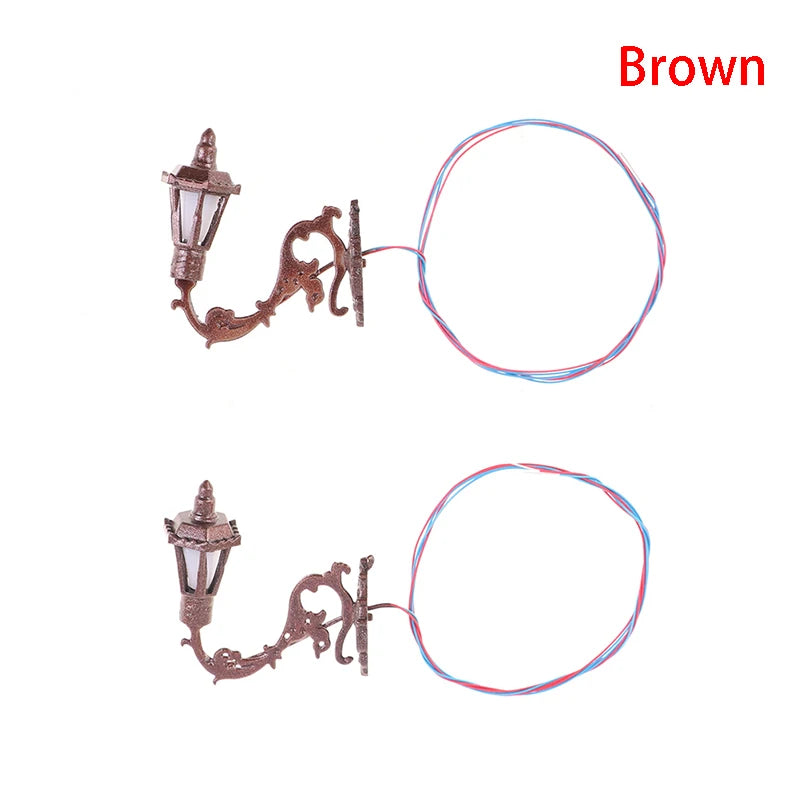 2pcs Dollhouse Wall Lamp