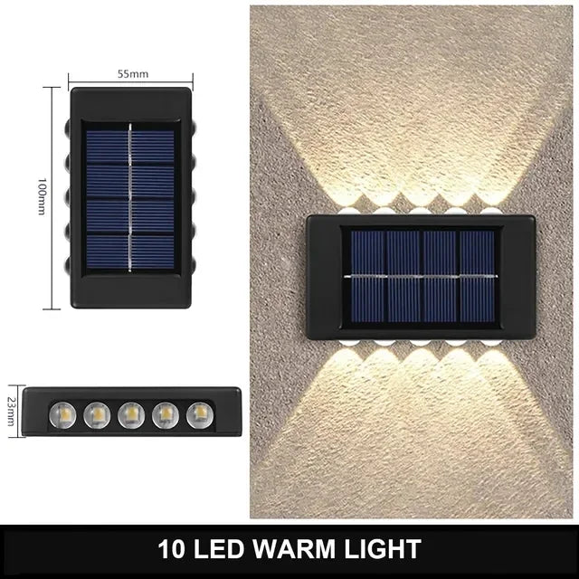 Solar Wall Lamp Outdoor Waterproof Solar Powered Light