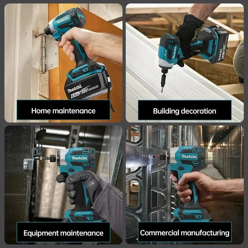 Makita DTD173 1800RPM Cordless Impact Driver 180N.m Brushless Motor Electric Drill Wood/Bolt/T-Mode For Makita Battery