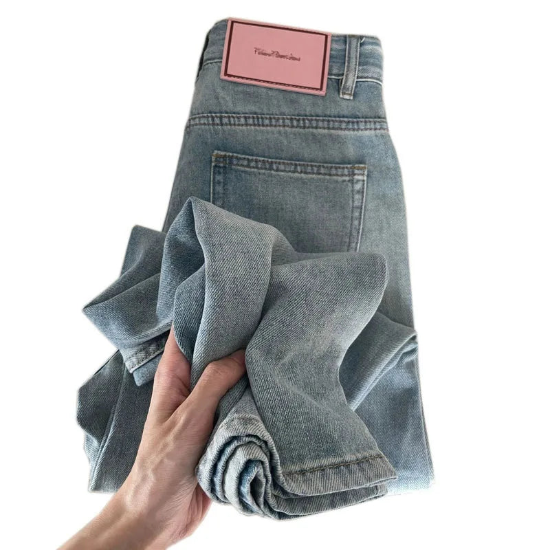 Wide Leg Baggy Jeans for Lady