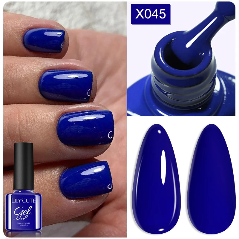 LILYCUTE 7ml Macaron Cream Gel Nail Polish