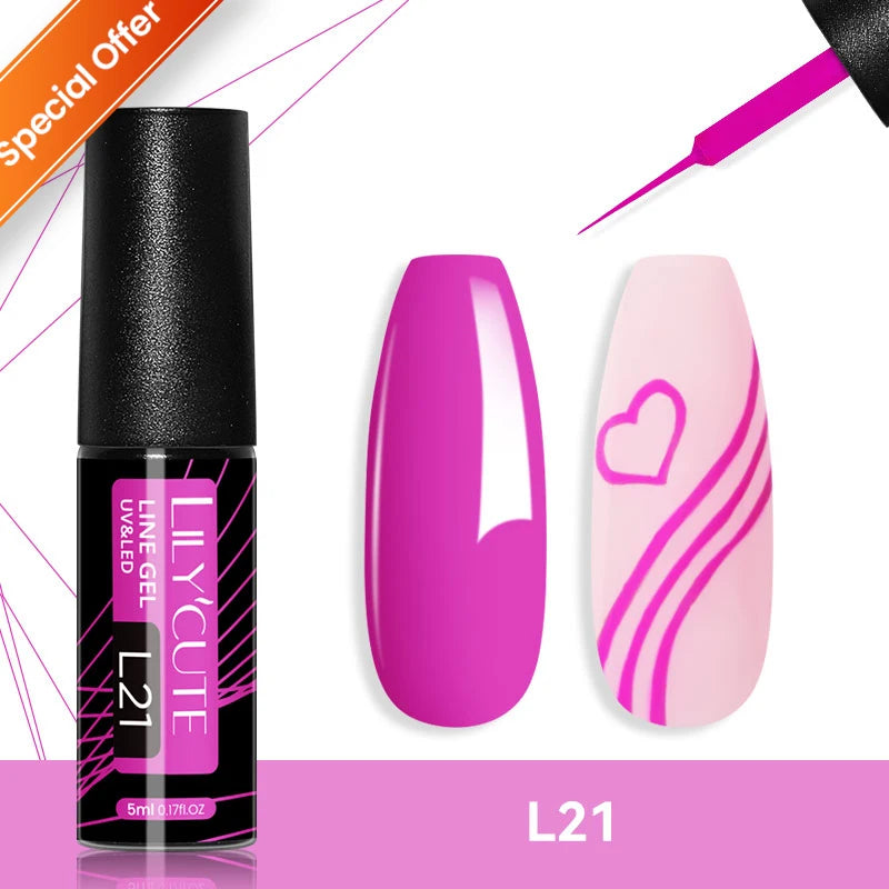 LILYCUTE Nude Crystal Rubber Base Gel Nail Polish