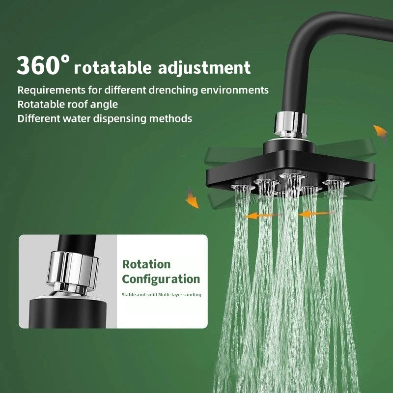 360° Mini-Surround Pressurized Shower